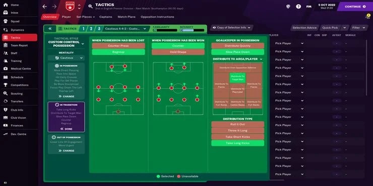 FM 21 Geçiş Hücumu 4-4-2