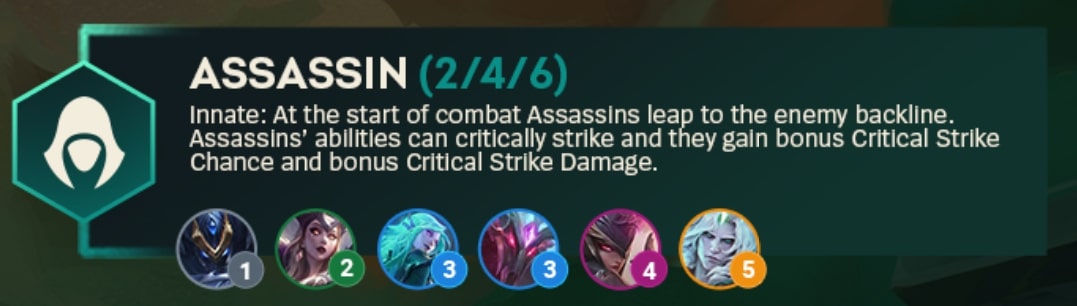 TFT Set 5 Assassin