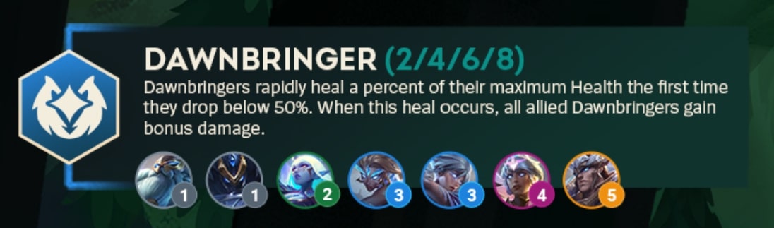 TFT Set 5 Dawnbringer