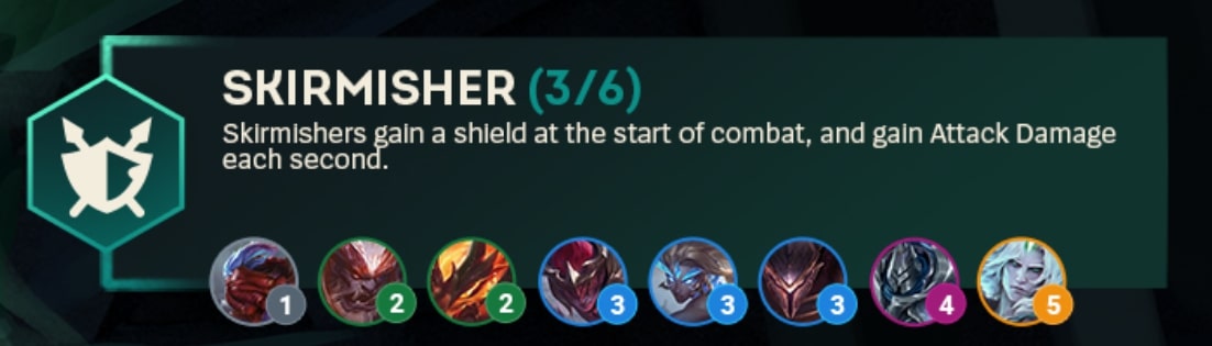 TFT Set 5 Skirmisher