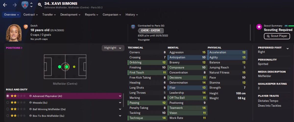 FM 22 Xavi Simons