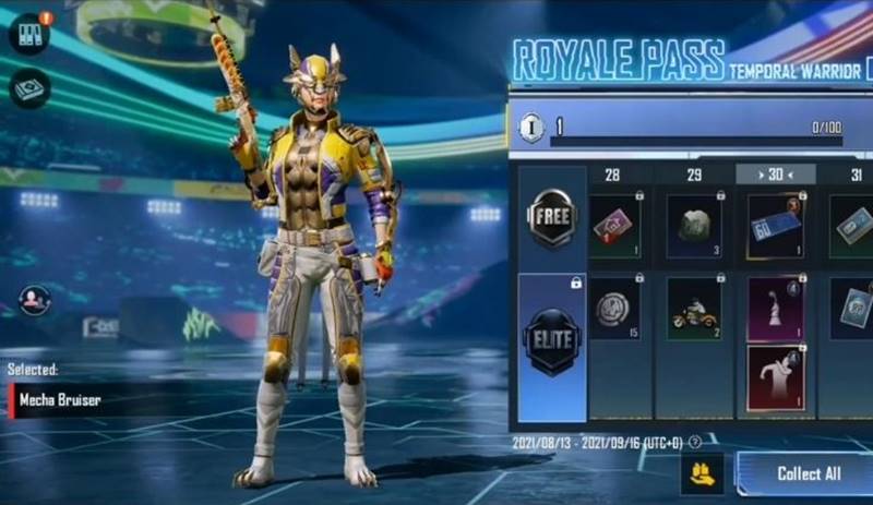 PUBG Mobile 23. Sezon Royale Pass: Mecha Bruiser Kıyafet ve Başlık Seti