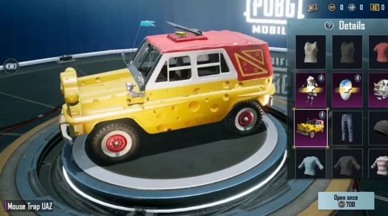 PUBG Mobile 23. Sezon Royale Pass: Mouse Trag UAZ 