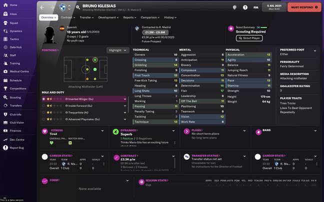 FM 22 Bruno Iglesias