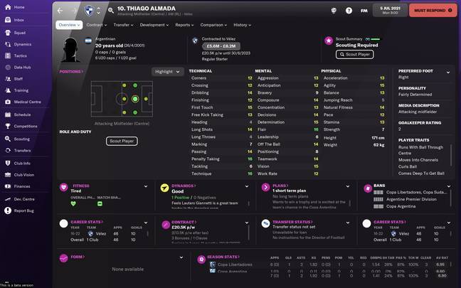 FM 22 Thiago Almada